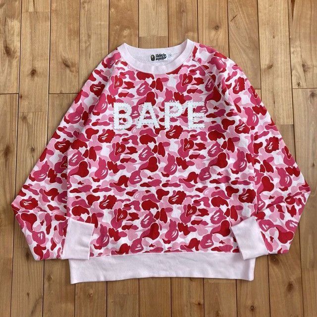 Bape ABC CAMO PINK BAPE LOGO CRYSTAL STONE Sweat shirt APE Size US L / EU 52-54 / 3 - 2 Thumbnail