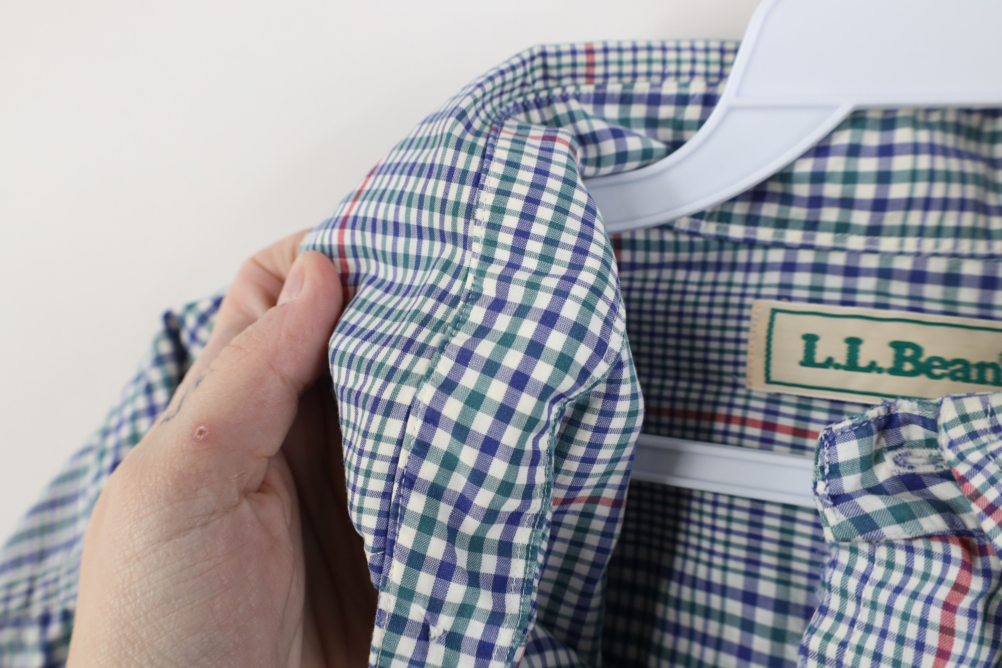L.L. Bean Vintage 80s 90s LL Bean Button Down Shirt Plaid Cotton Size US L / EU 52-54 / 3 - 9 Thumbnail