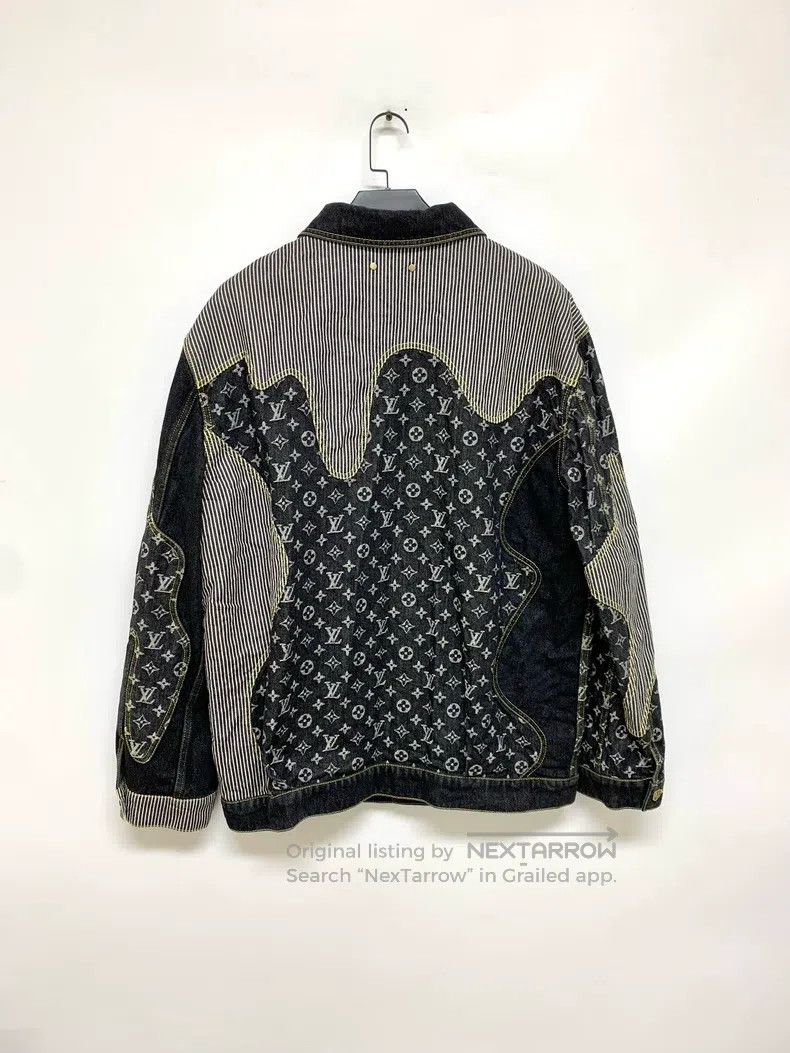 Louis Vuitton Louis Vuitton Nigo paneled presbyopic denim jacket Size US L / EU 52-54 / 3 - 2 Thumbnail