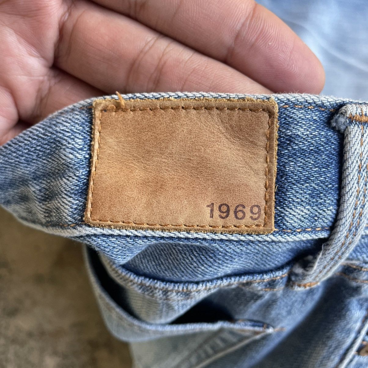 Gap 🔥🇯🇵Vintage Gap Stoned Washed Distress Selvedge Denim Jeans Size US 34 / EU 50 - 11 Thumbnail
