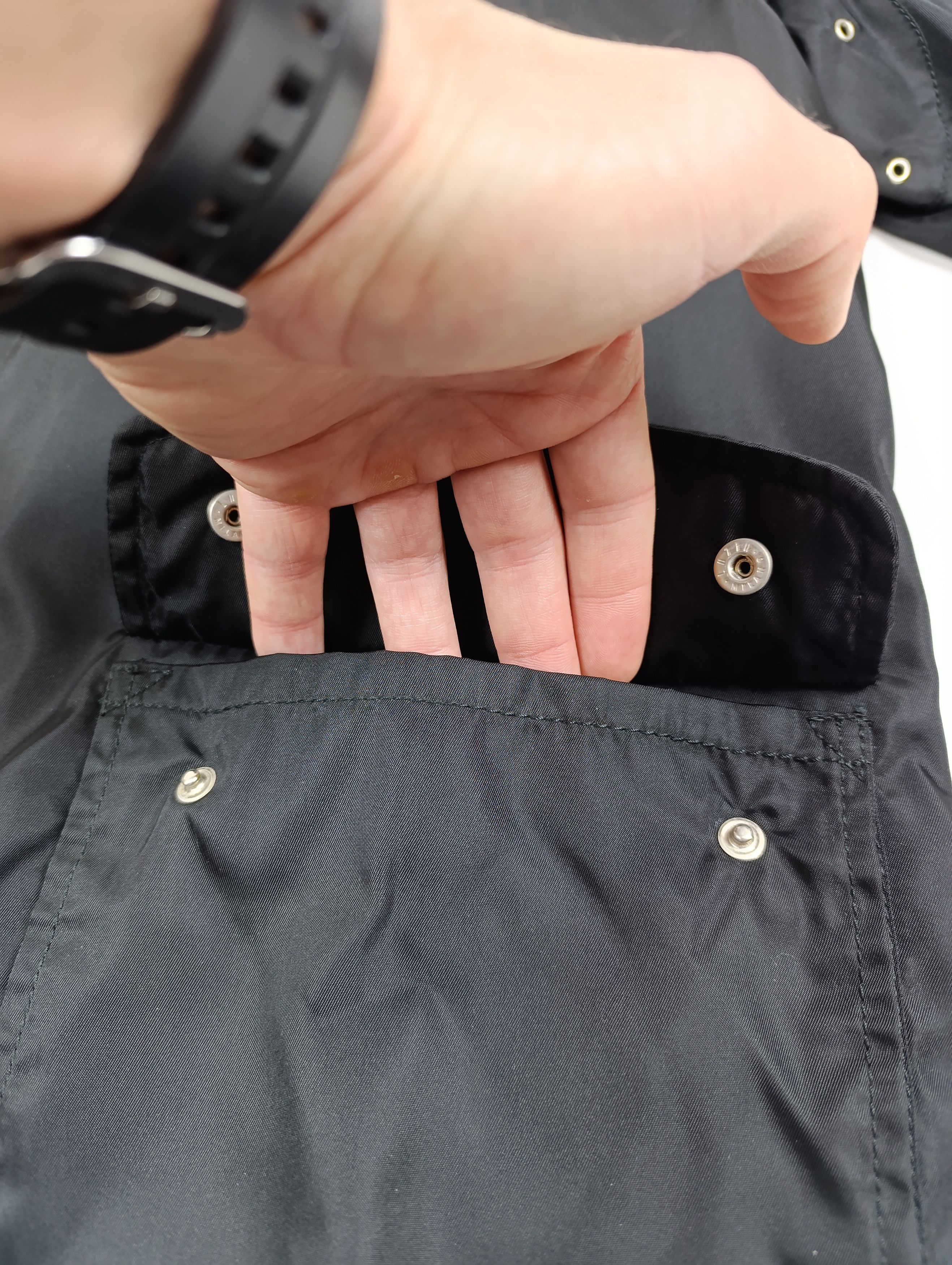 Prada ARCHIVE 90S PRADA LEATHER SHOULDER NYLON DOUBLE ZIP COAT Size US L / EU 52-54 / 3 - 10 Thumbnail