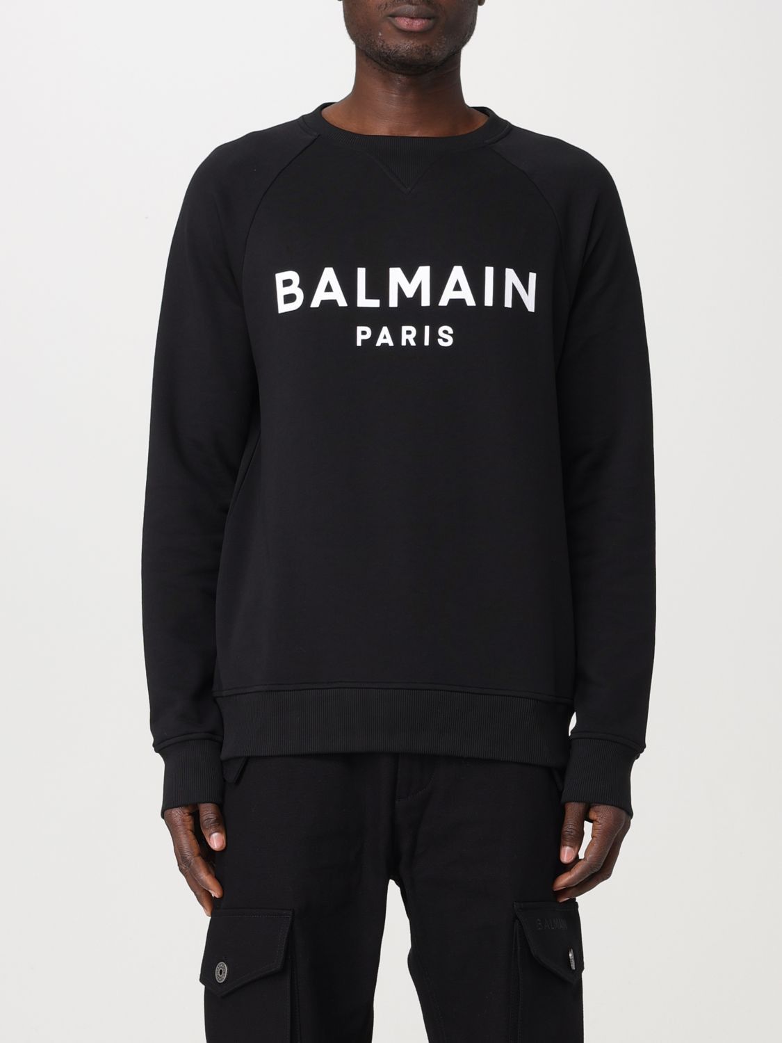 Image of Balmain Sweatshirt Men Black (Size Small)