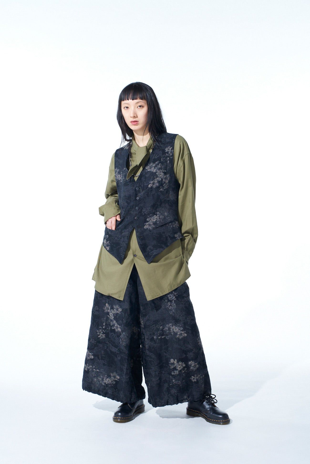 Yohji Yamamoto S'yte Yohji Yamamoto - FADED FLORAL JACQUARD VEST Size US L / EU 52-54 / 3 - 12 Thumbnail