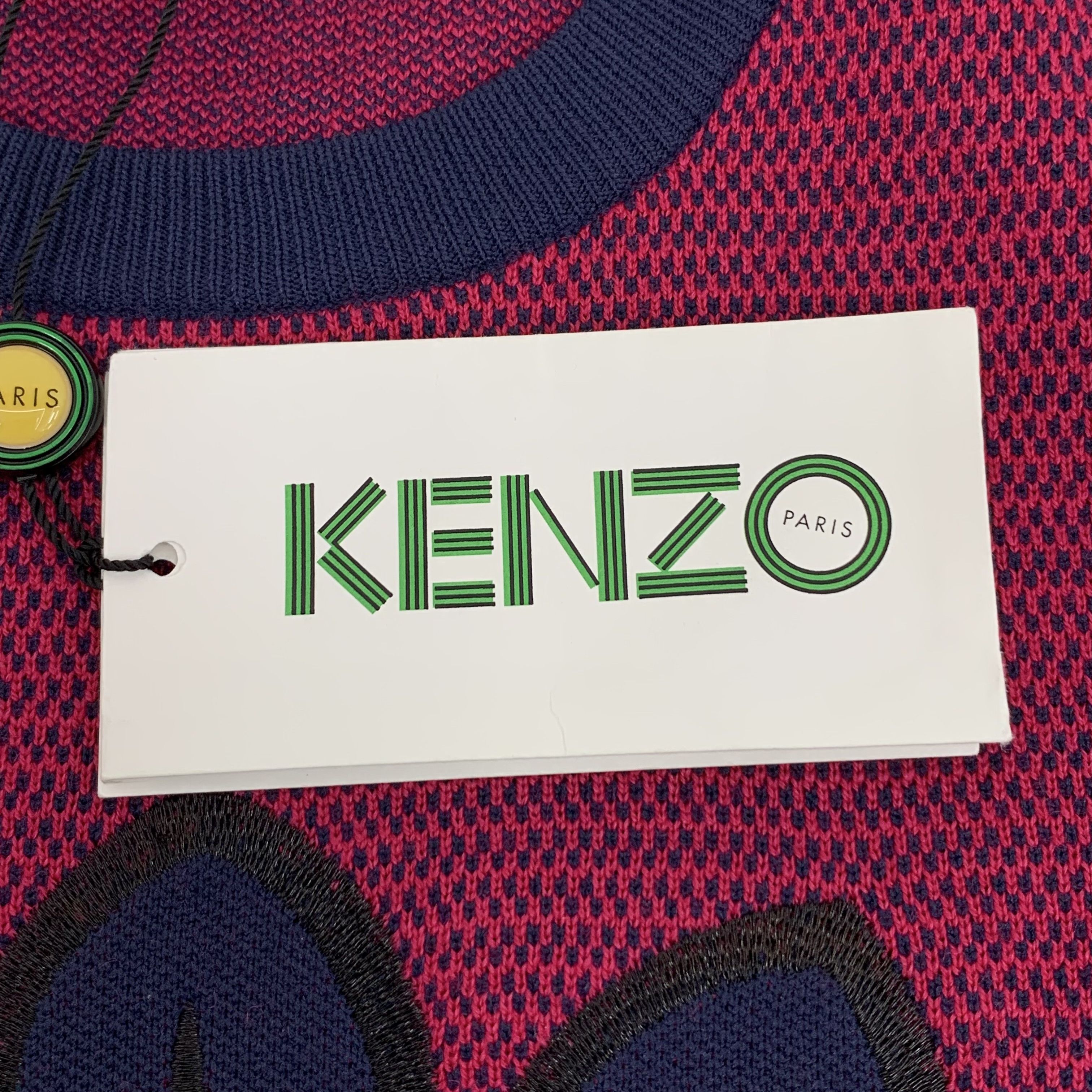 Kenzo Kenzo Eye Logo Wool Knit Sweater Pink (S) Size US S / EU 44-46 / 1 - 6 Thumbnail