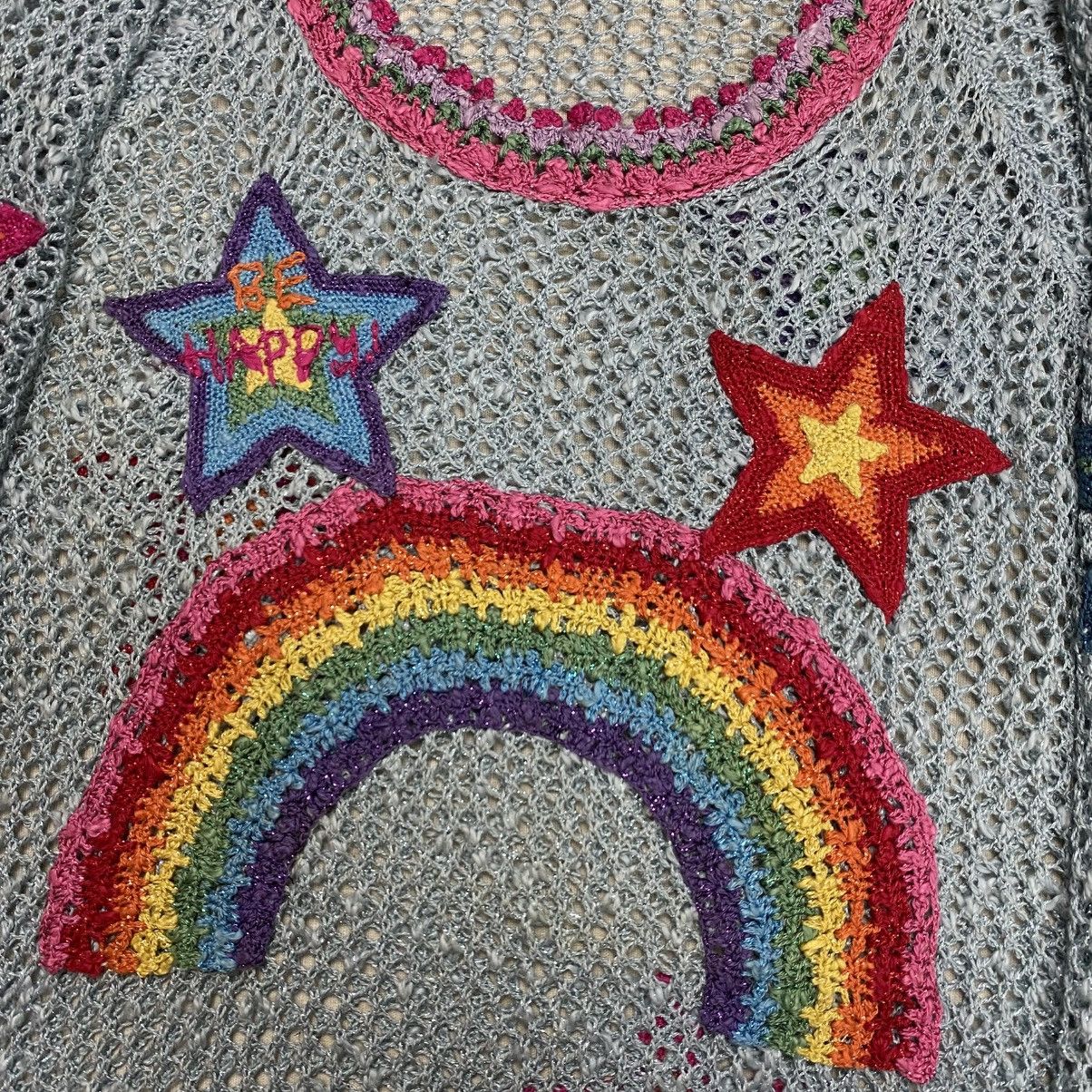 Hysteric Glamour Extremely Rare Hysteric Glamour Crochet Rainbow Knit Sweater Size S / US 4 / IT 40 - 10 Thumbnail