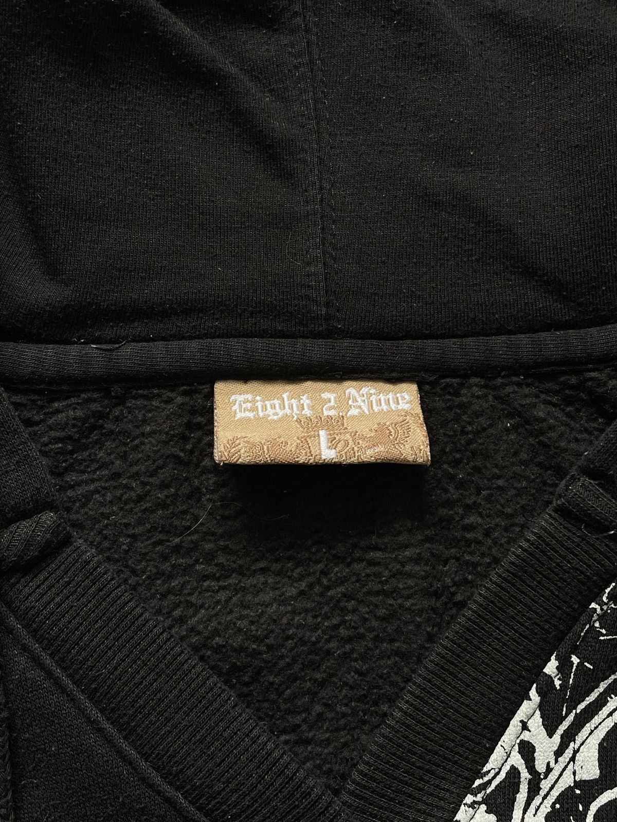 Affliction × Vintage Black Vintage Y2k Hoodie Avant Garde Affliction Cyber Tribal Size US M / EU 48-50 / 2 - 5 Thumbnail