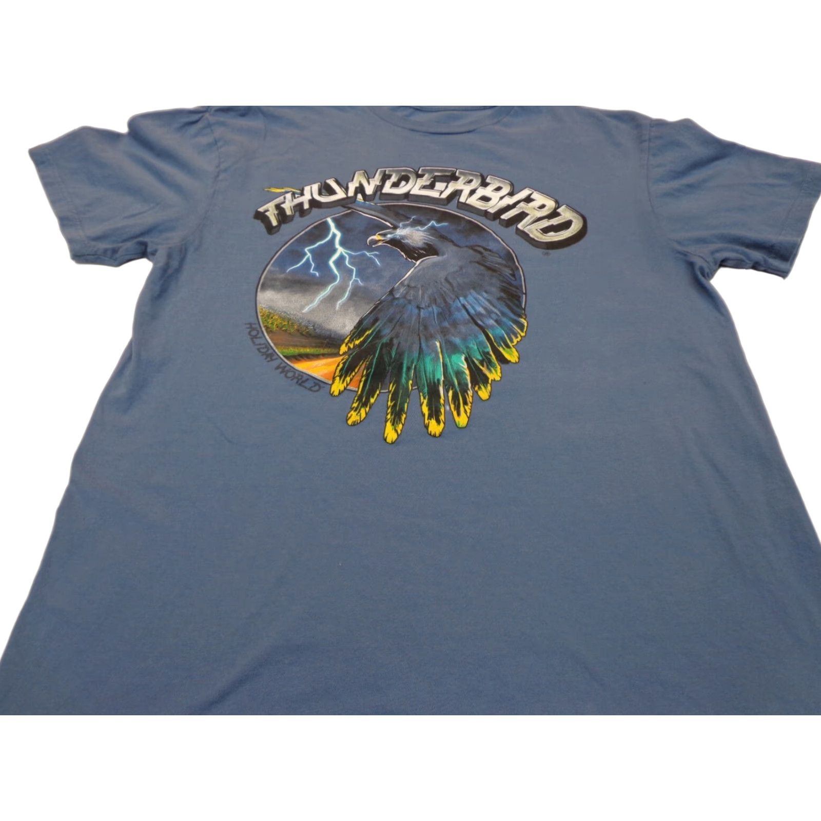 Vintage Holiday World Thunderbird Rollercoaster T Shirt Large Unisex Adults Blue Size US L / EU 52-54 / 3 - 1 Thumbnail