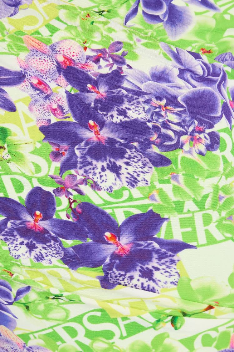 Versace o1y0226 V-neck Blouse in Multicolor Size XL / US 12-14 / IT 48-50 - 4 Thumbnail