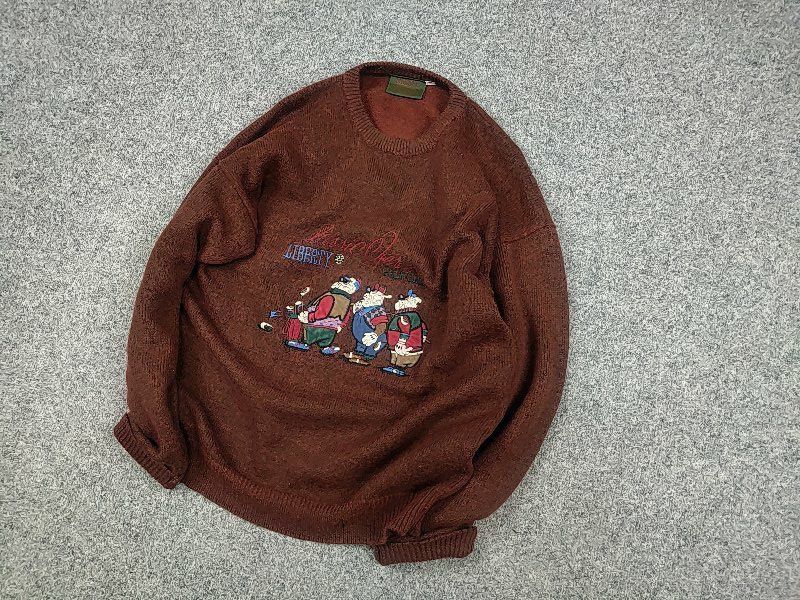 Japanese Brand Vintage 80's Liberty Logo Golf Club Knit Brown Sweater Wool Size US M / EU 48-50 / 2 - 3 Thumbnail