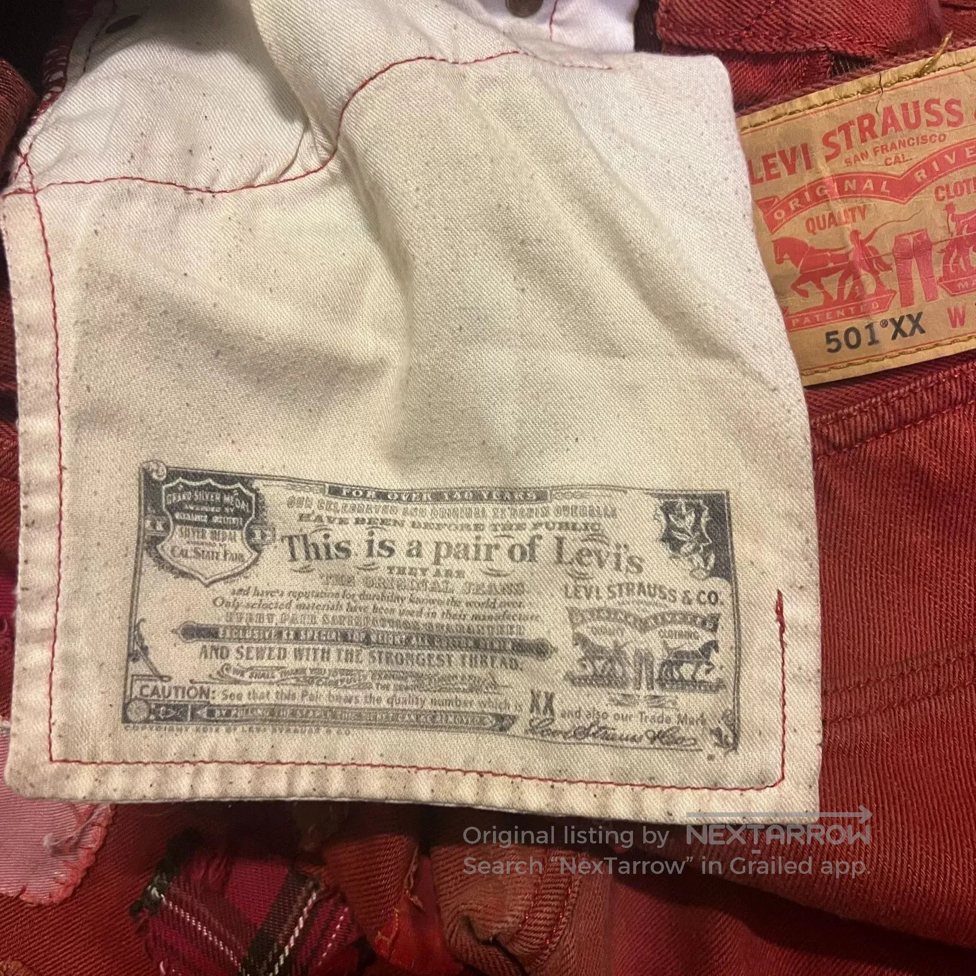 Levi's Vintage Clothing Levi's 501XX Vintage Remake Boro Jeans. Size US 32 / EU 48 - 6 Thumbnail