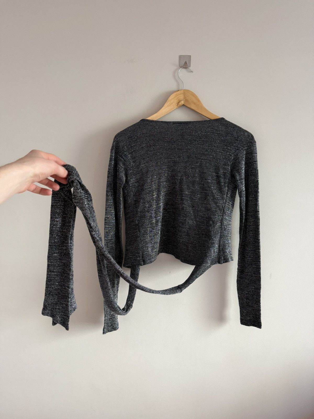 Sarah Pacini Sarah Pacini Wrap Cardigan Tie Long Sleeve Italy Size S / US 4 / IT 40 - 7 Thumbnail