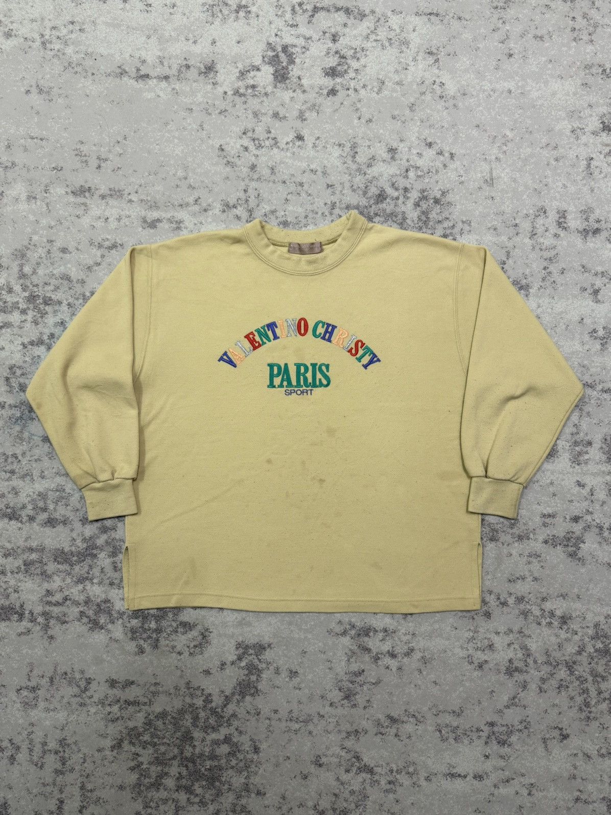 Valentino VINTAGE 90s VALENTINO CHRISTY PARIS SPORT BOXY SWEATERSHIRT Size M / US 6-8 / IT 42-44 - 3 Thumbnail