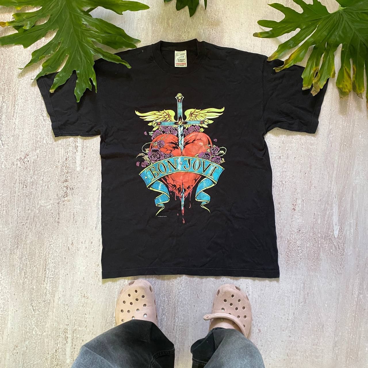 Band Tees VINTAGE Y2K 2001 BON JOVI AMAZING BAND TOUR T SHIRT 90 Size US L / EU 52-54 / 3 - 1 Thumbnail