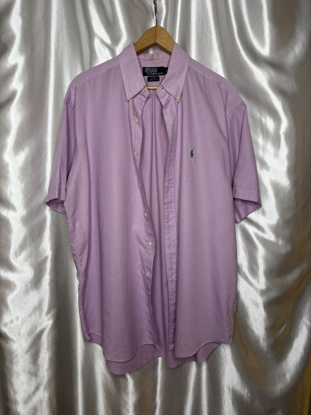 Polo Ralph Lauren × Ralph Lauren × Vintage Vintage pink Ralph Lauren cotton checkered shirt button up Size US L / EU 52-54 / 3 - 1 Thumbnail