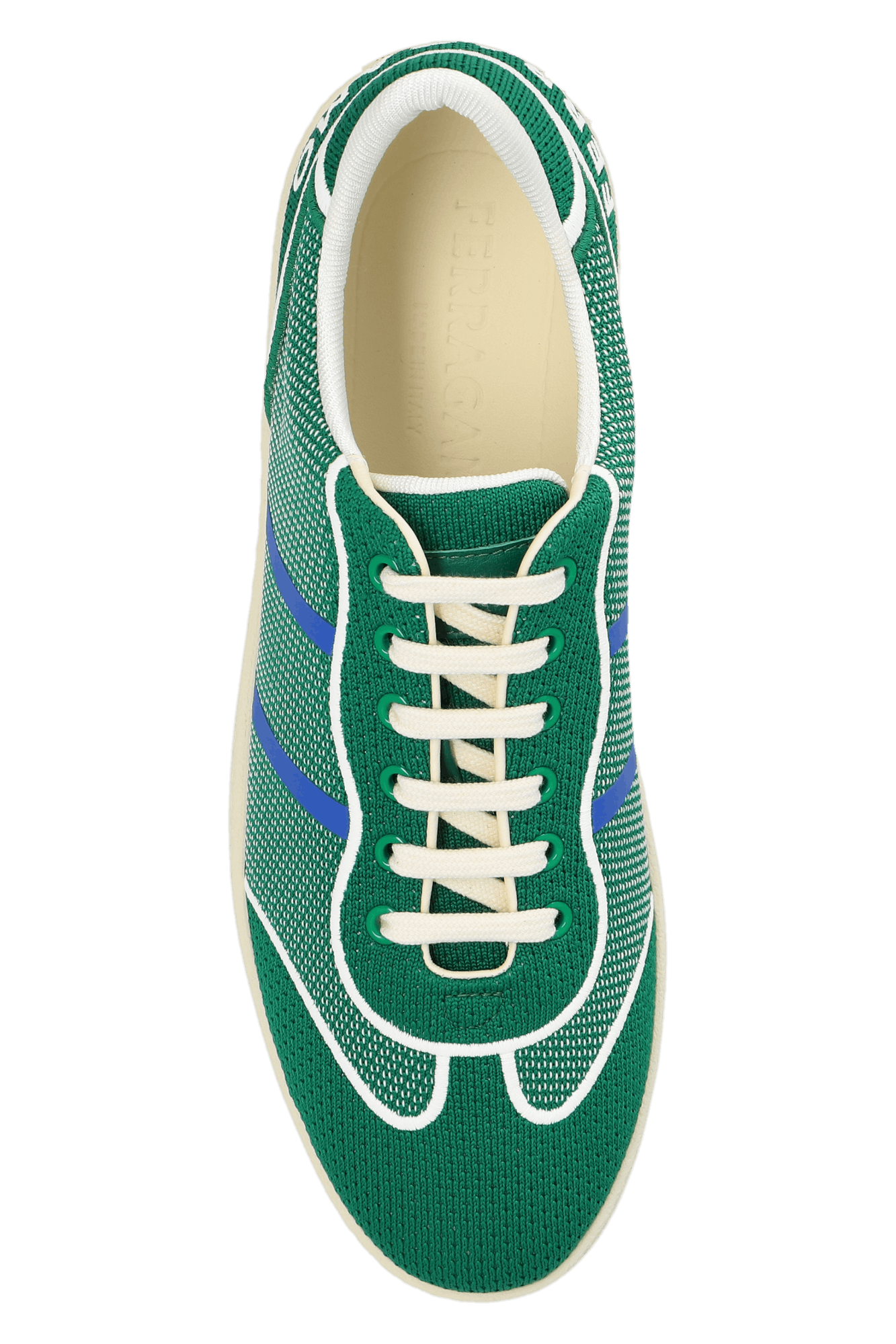 Salvatore Ferragamo o1s1rm0924 Panelled Low-Top Sneakers in Green Size US 12.5 / EU 45-46 - 6 Thumbnail