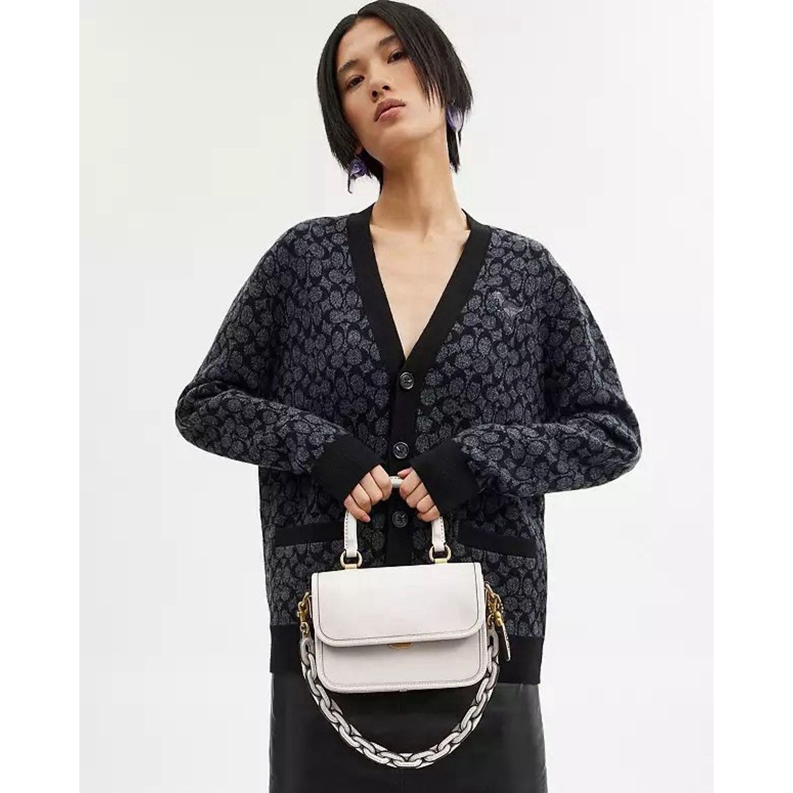 Coach NWT Coach Rogue Top Handle Bag Chalk Glove Leather CP135 Size ONE SIZE - 14 Thumbnail