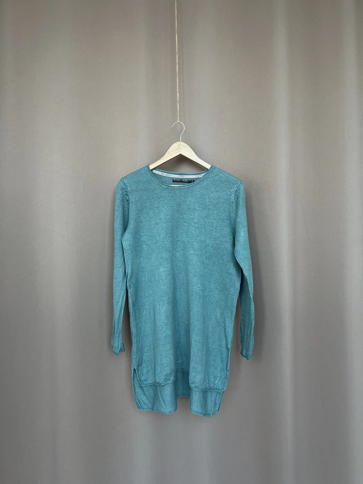 Gudrun Sjoden Gudrun Sjoden Linen Long Sweater Womens Size L Turquoise Size L / US 10 / IT 46 - 1 Thumbnail