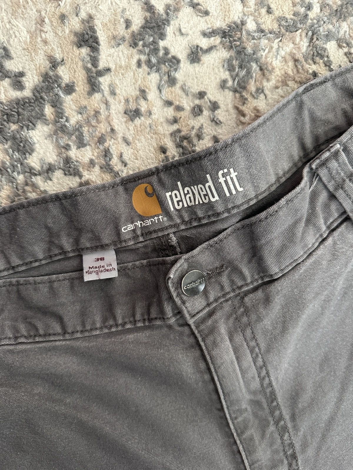 Carhartt Carhartt Shorts, Men's Canvas Relaxed Fit, Size 38 in Gray Size US 38 / EU 54 - 3 Thumbnail
