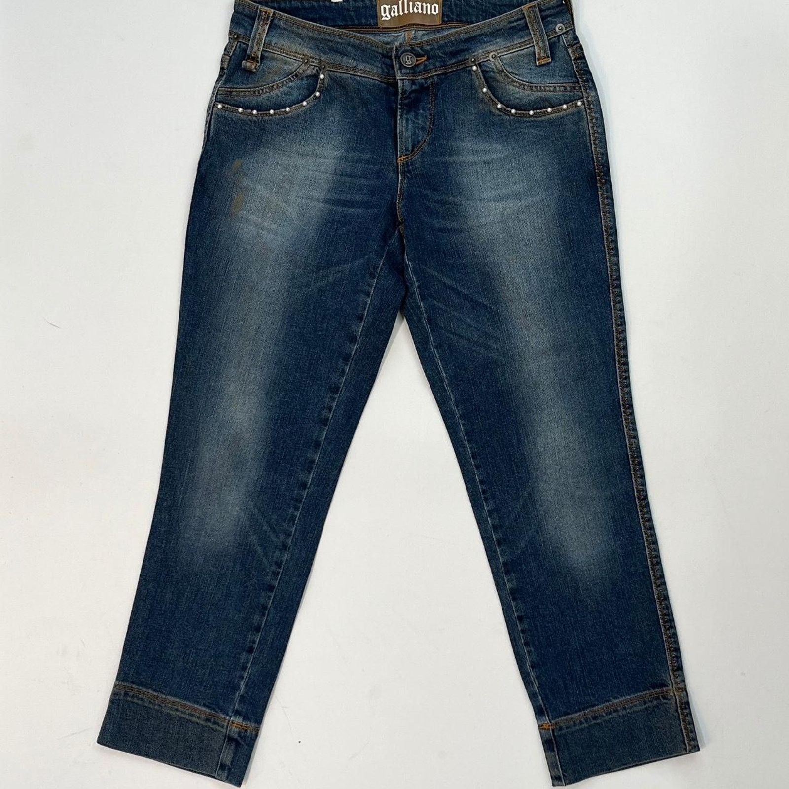 John Galliano Vintage john galliano embellished denim Size 28" / US 6 / IT 42 - 2 Thumbnail