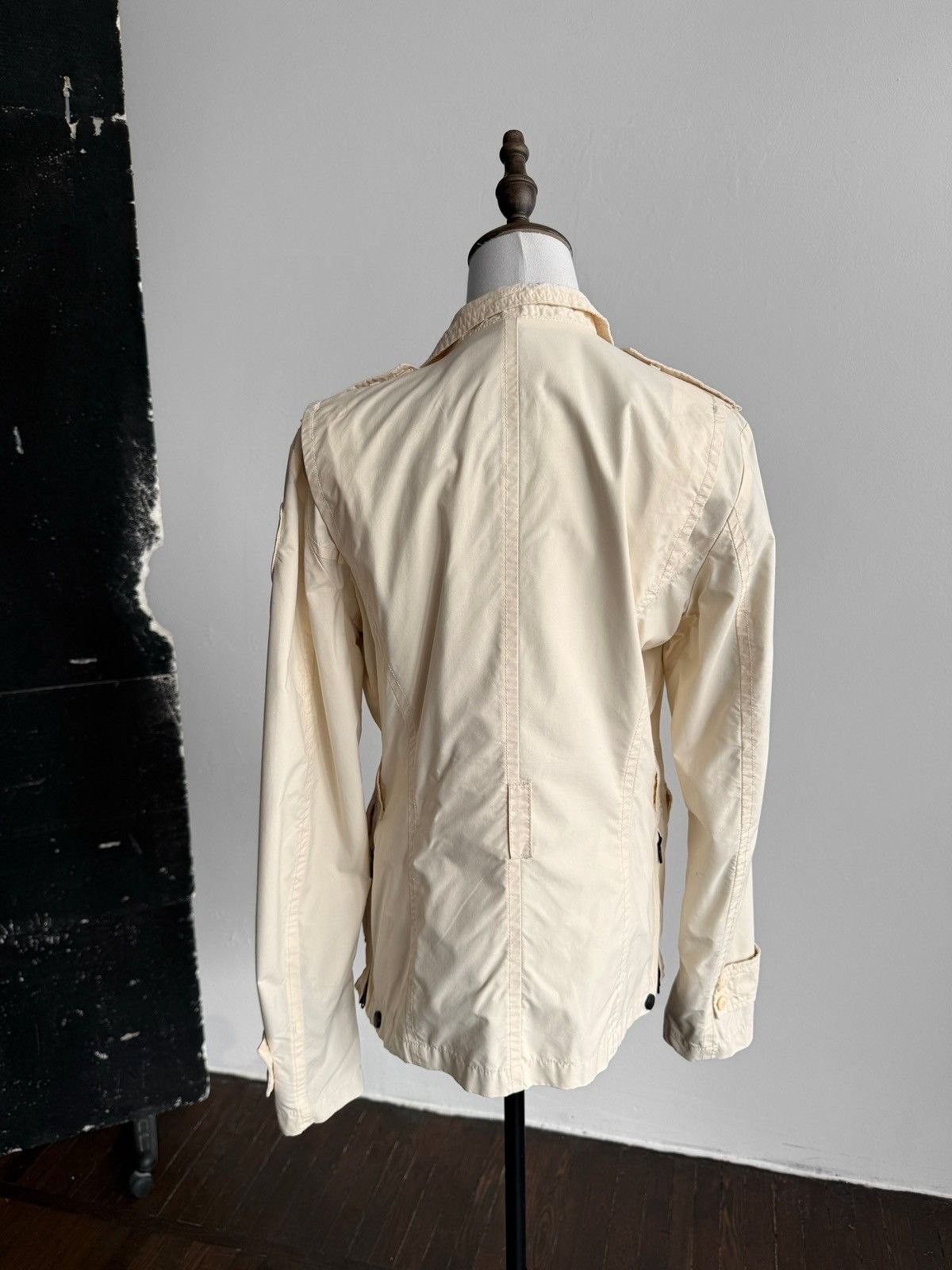 Other Blauer U.S.A. Womens Beige Button Front Utility Field Jacket Size M / US 6-8 / IT 42-44 - 2 Thumbnail