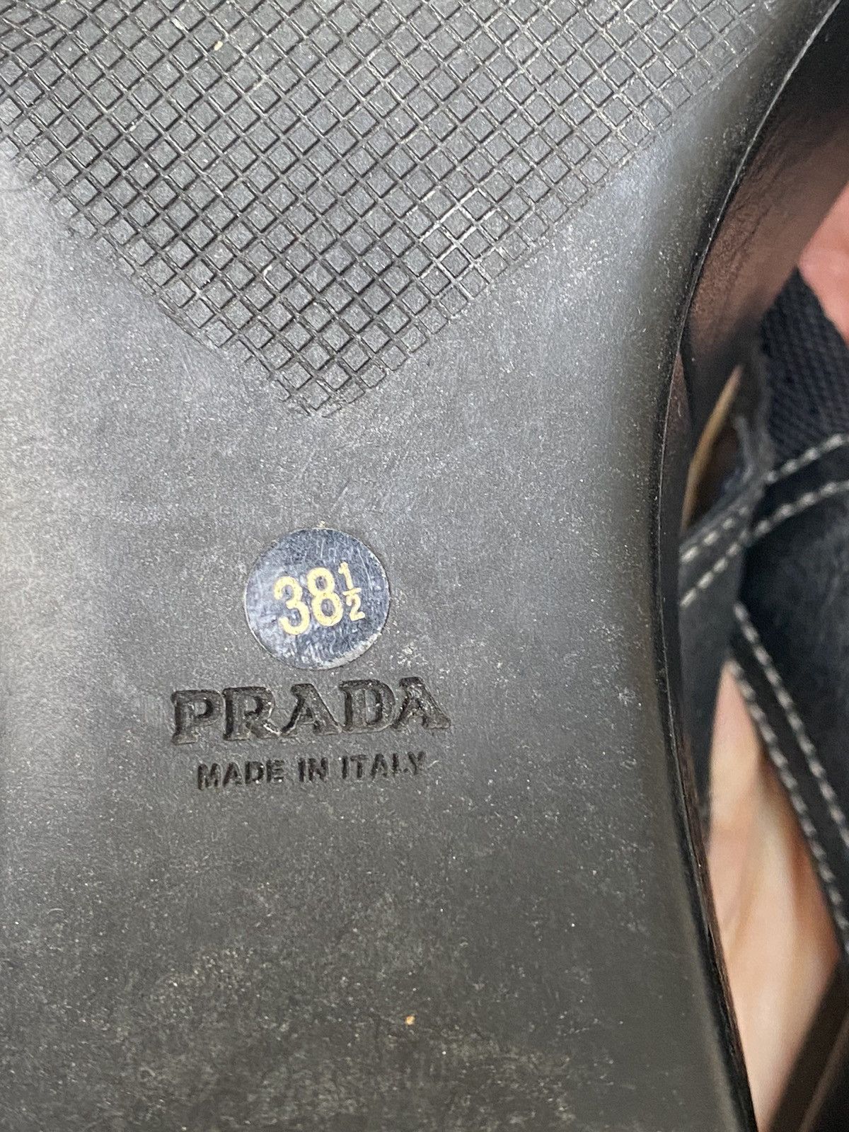Prada × Vintage Prada Vintage Thongs Flip Flops Slides on platform Wedges Size US 7.5 / IT 37.5 - 9 Thumbnail