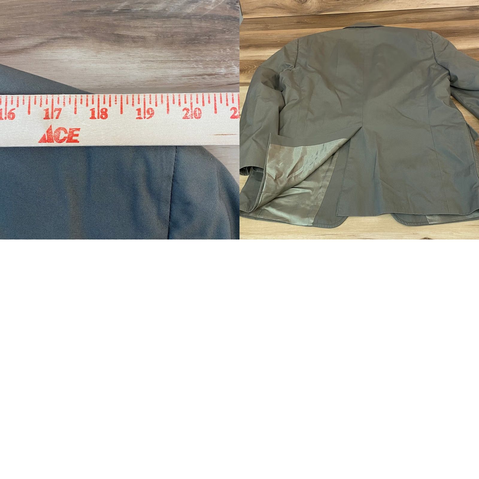 Brooks Brothers VINTAGE Brooks Brothers Blazer Mens 45R Olive Green USA Cotton Union 3 roll 2 Size 48R - 9 Thumbnail