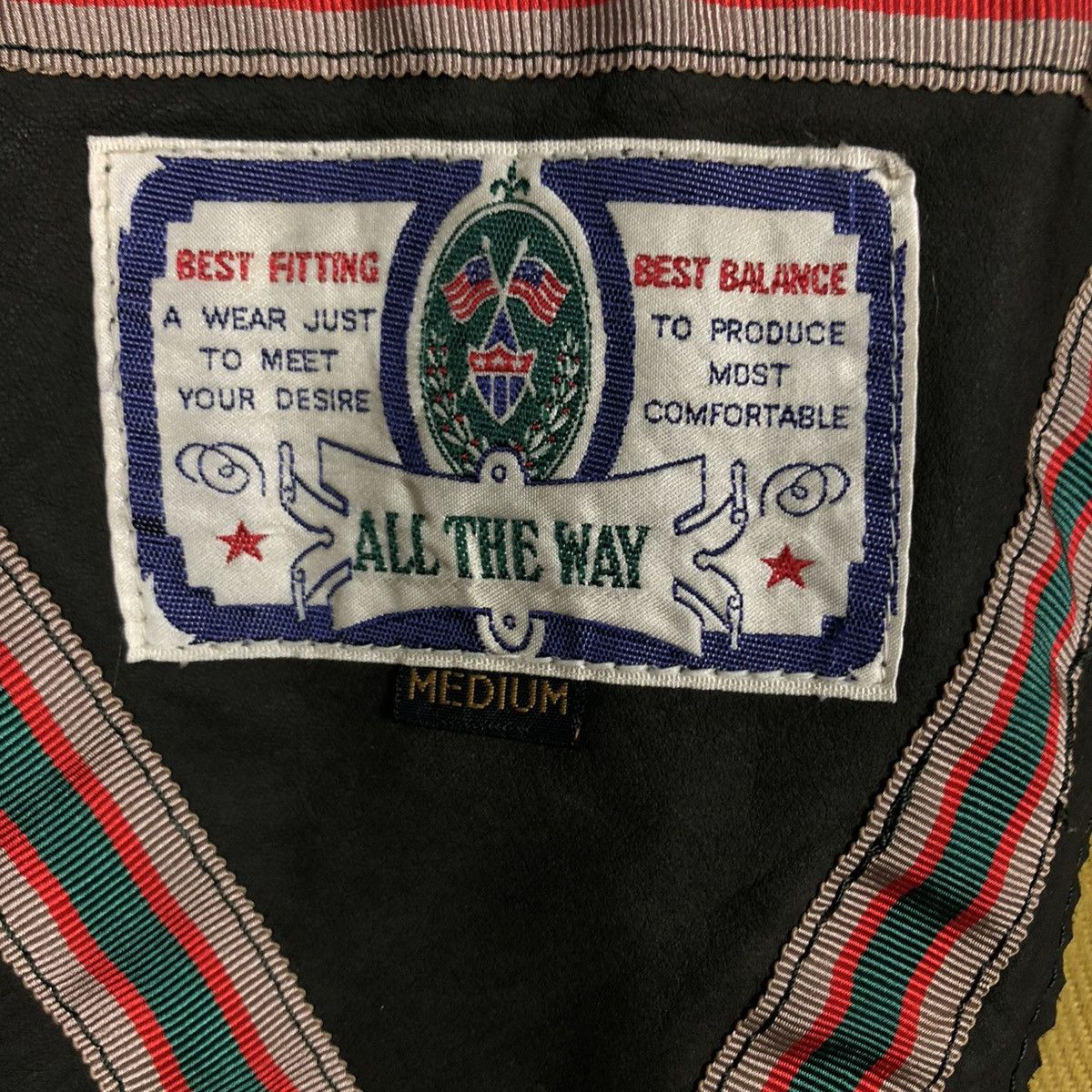 Japanese Brand VINTAGE LEATHER JACKET COWHIDE ALL THE WAY BLANKET BIG LOGO Size US M / EU 48-50 / 2 - 19 Thumbnail