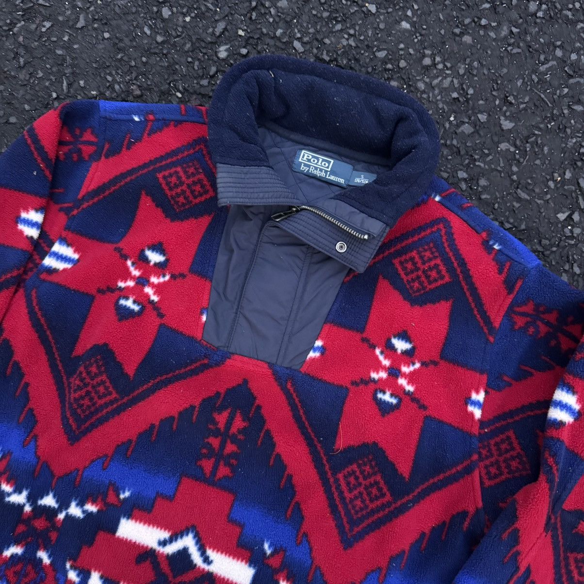 Polo Ralph Lauren Ralph Lauren Polo Sportsman Aztec Print Fleece Sweater Size US S / EU 44-46 / 1 - 3 Thumbnail