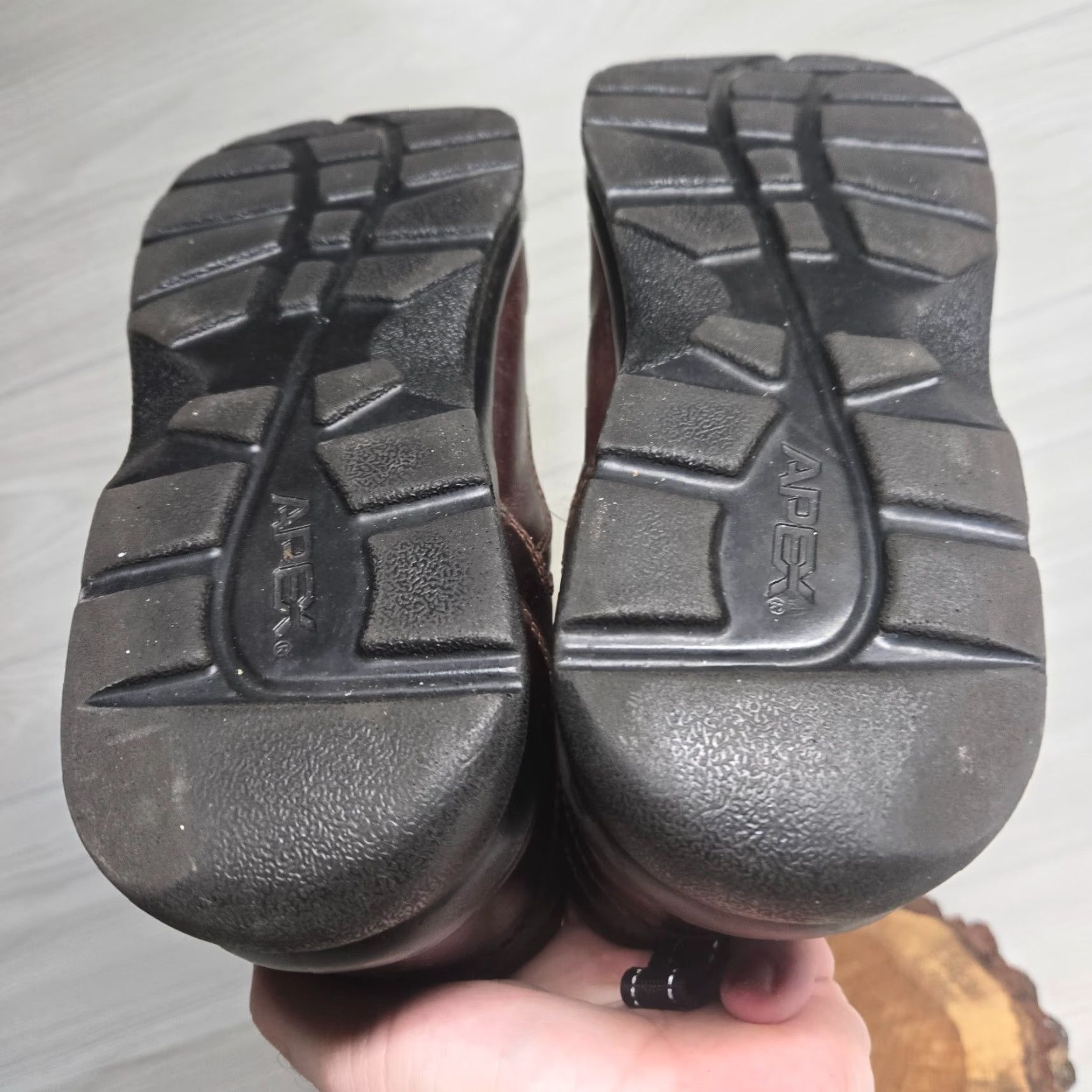 Vintage Apex Men's Hiking Boots Casual Outdoor Leather Orthopedic Brown Wide 10.5 Size US 10.5 / EU 43-44 - 7 Thumbnail