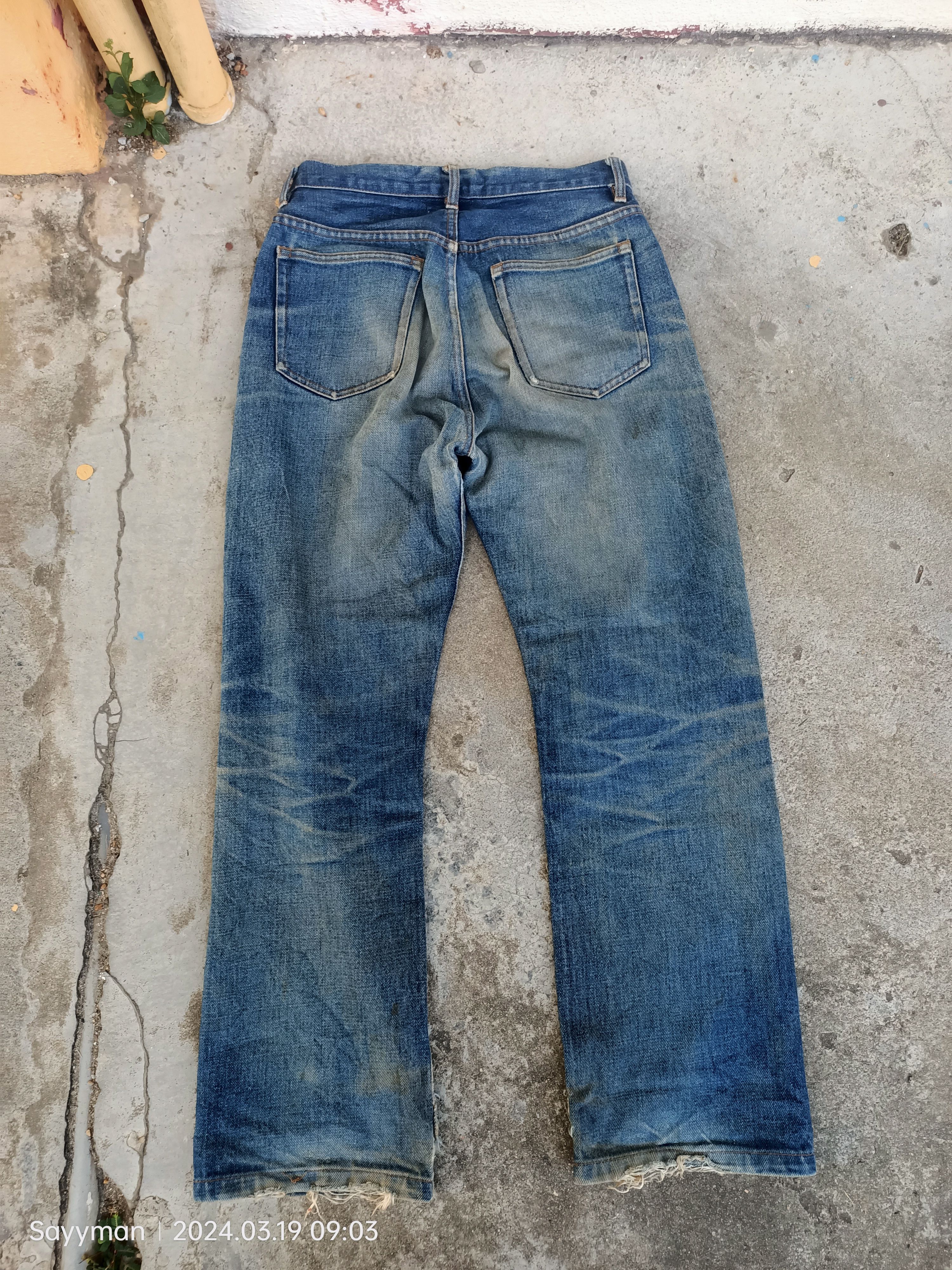 A.P.C. 💢 Selvedge Vintage A.P.C Faded Blue Jeans Size US 28 / EU 44 - 10 Thumbnail