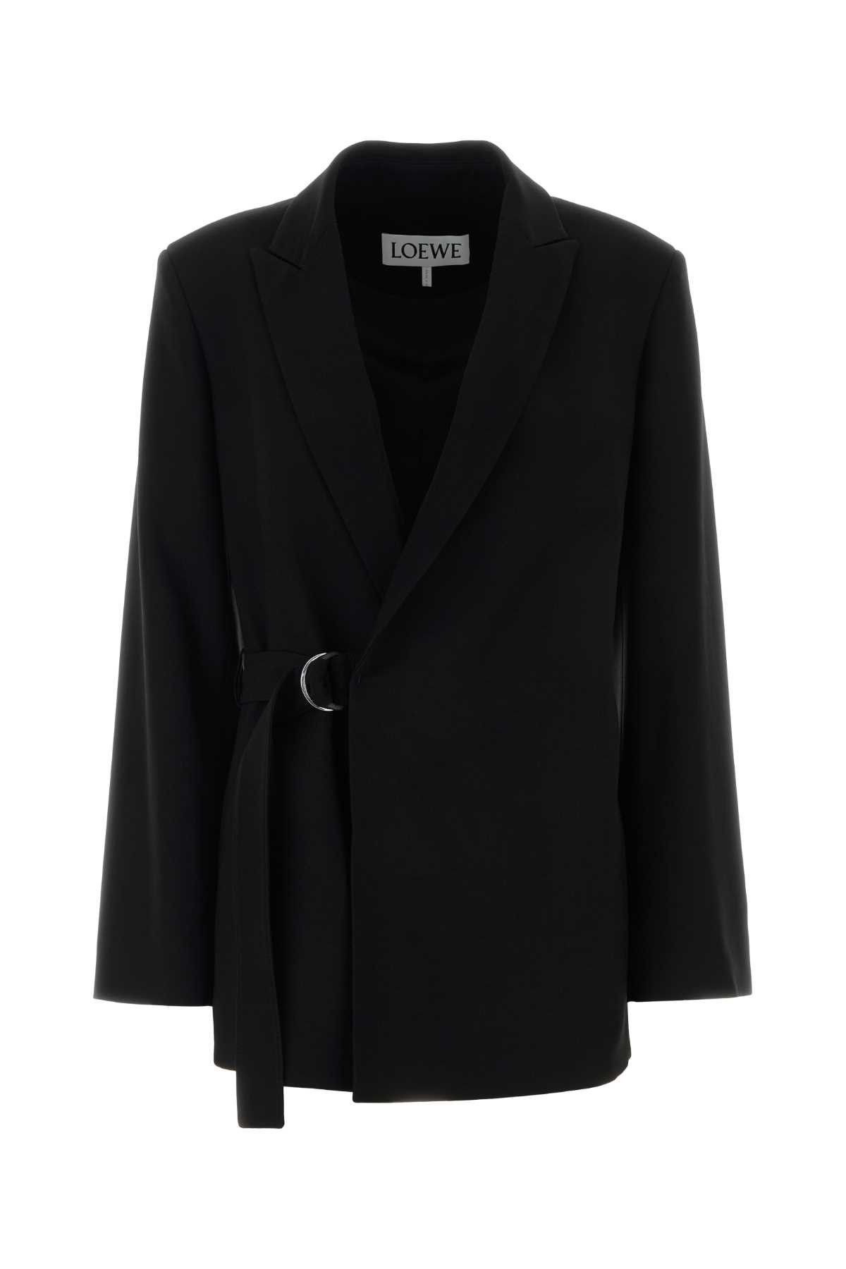 Loewe Black Wool Blazer Size S / US 4 / IT 40 - 1 Thumbnail
