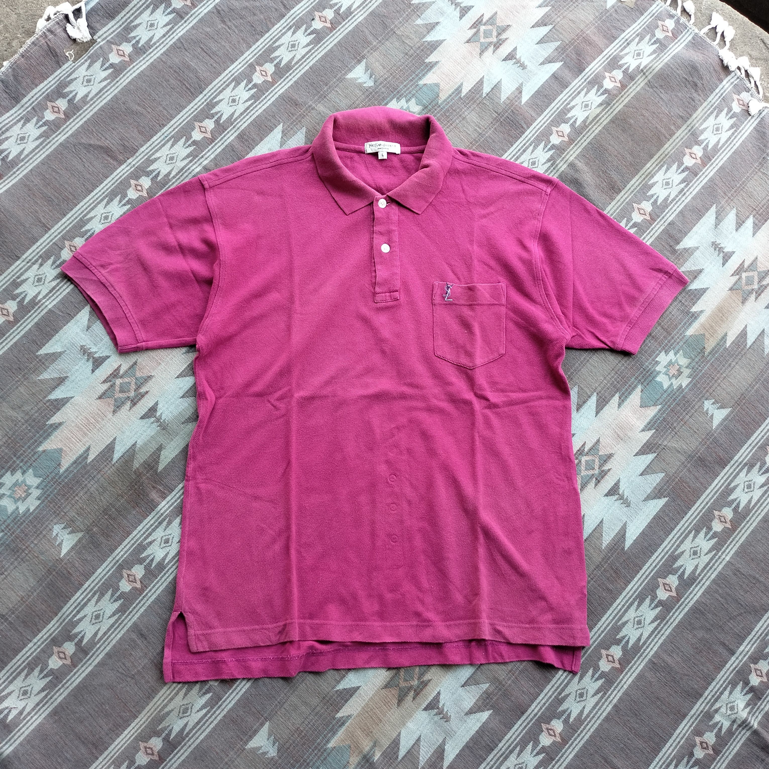 Yves Saint Laurent pour homme collar polo shirt