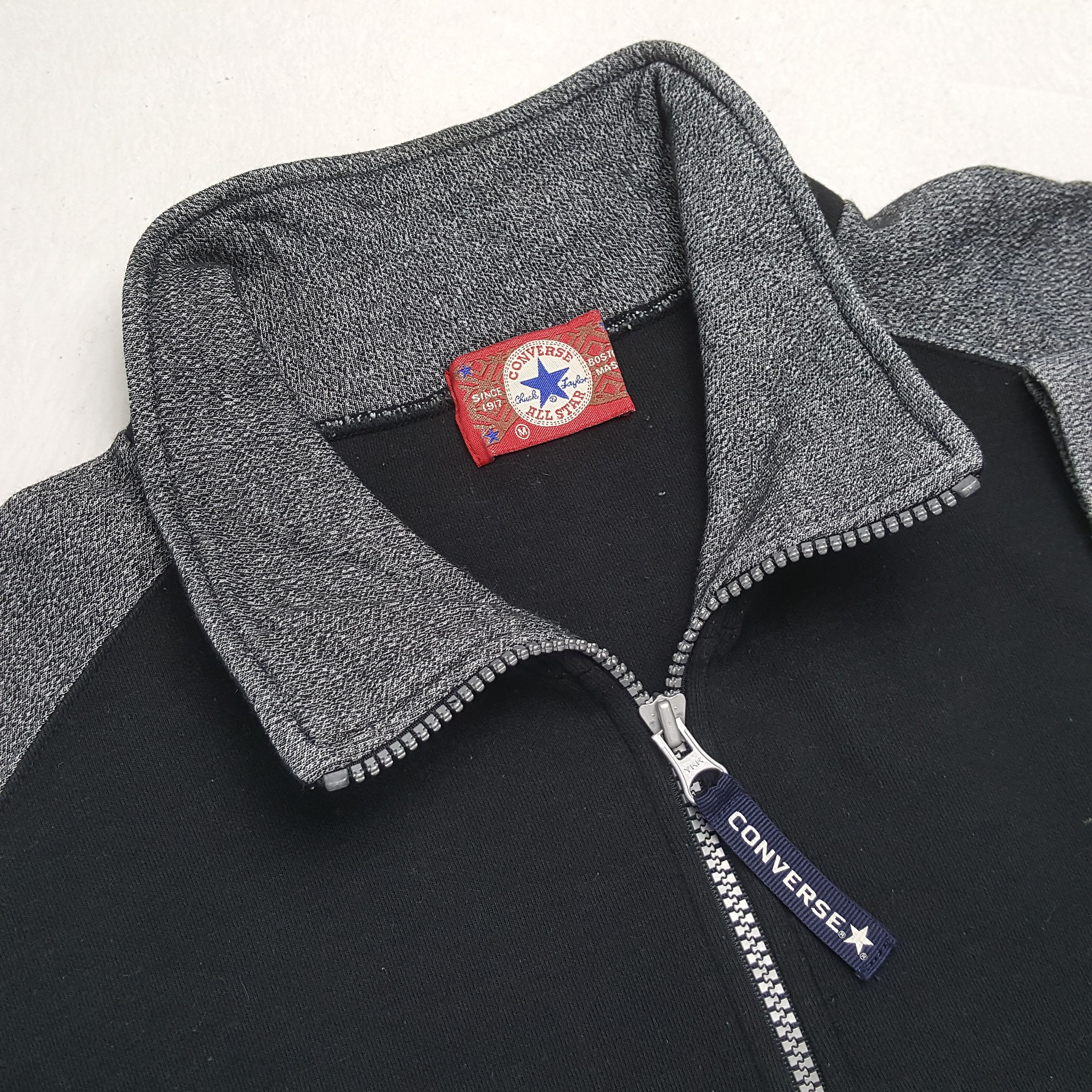 Converse × Vintage CONVERSE Spellout Design Half Zipper Sweatshirt Size US M / EU 48-50 / 2 - 10 Thumbnail