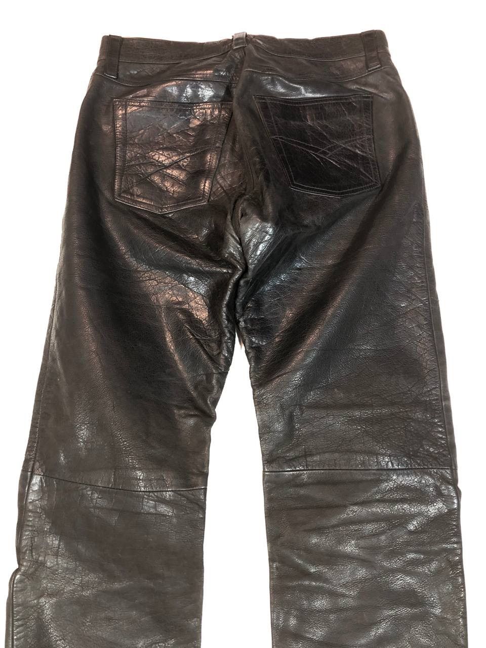 Leather × Vintage Racing Moto Leather Pants Vintage Size US 31 - 6 Thumbnail