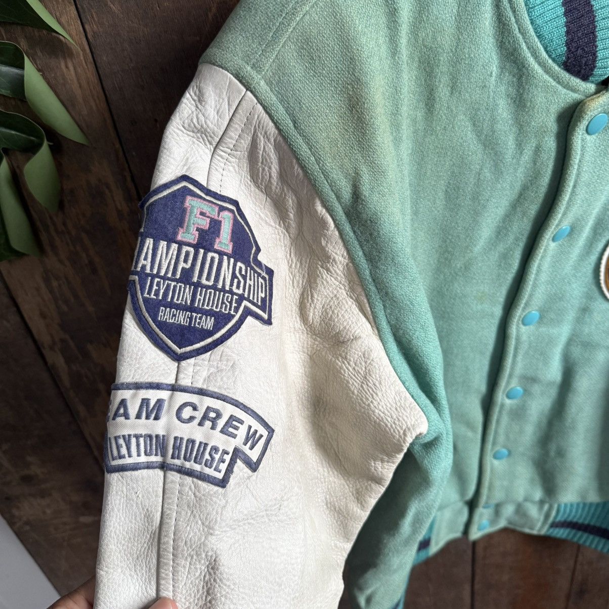 Vintage Vintage Leyton House F1 Grandprix Team Varsity Jacket Size US M / EU 48-50 / 2 - 4 Thumbnail
