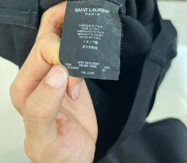 Saint Laurent Paris Saint Laurent Paris Saint Laurent Paris Motorcycle Zip Jea Size US 31 - 7 Thumbnail