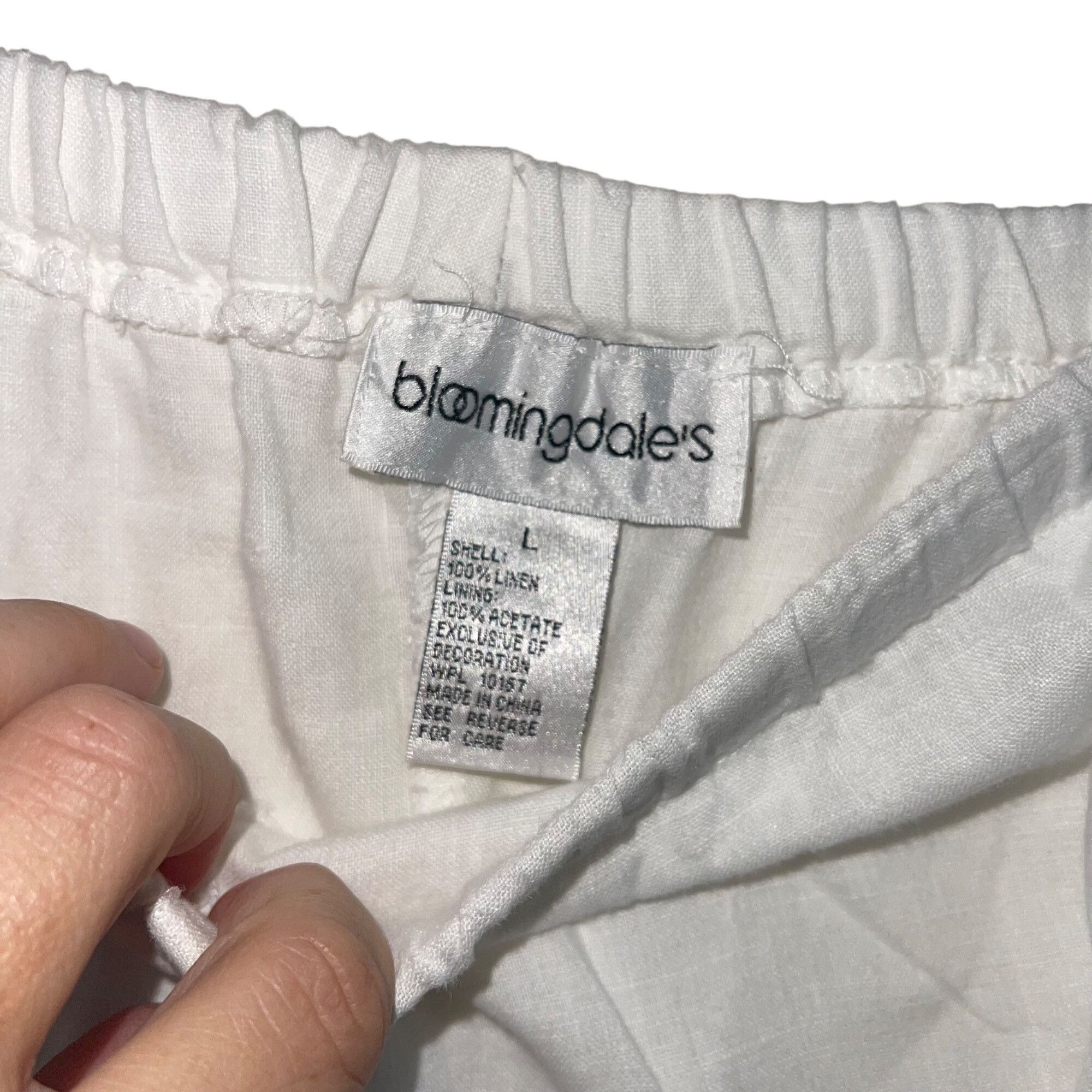 Other Bloomingdales Womens Pants Size Large White Size 27" / US 4 / IT 40 - 3 Thumbnail