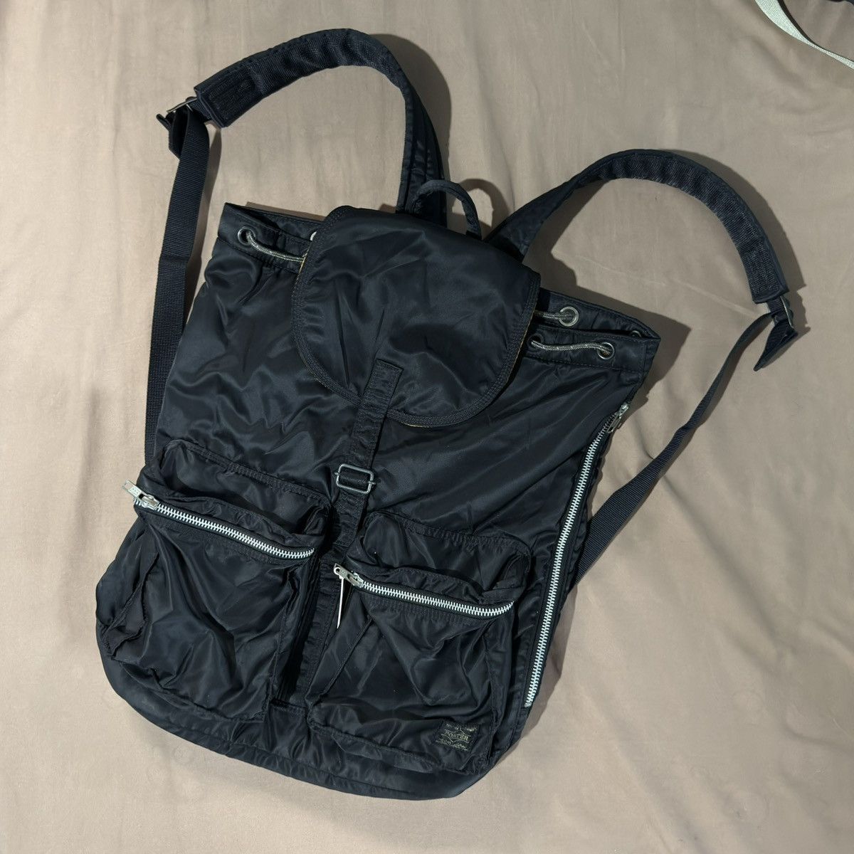 Japanese Brand Porter Yoshida Japan Tanker Rucksack Black Size ONE SIZE - 2 Thumbnail