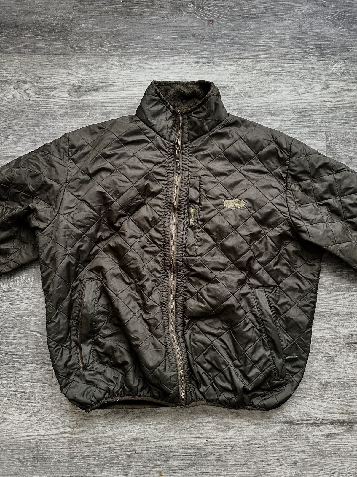 Drake Quilted Zipper OD Bomber Jacket by Drake Size US L / EU 52-54 / 3 - 1 Thumbnail