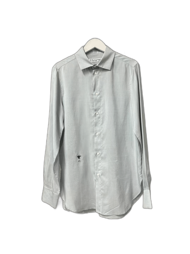 Dior Dior Embroidered Silk Long Sleeve Shirt-2506 Size US S / EU 44-46 / 1 - 1 Thumbnail