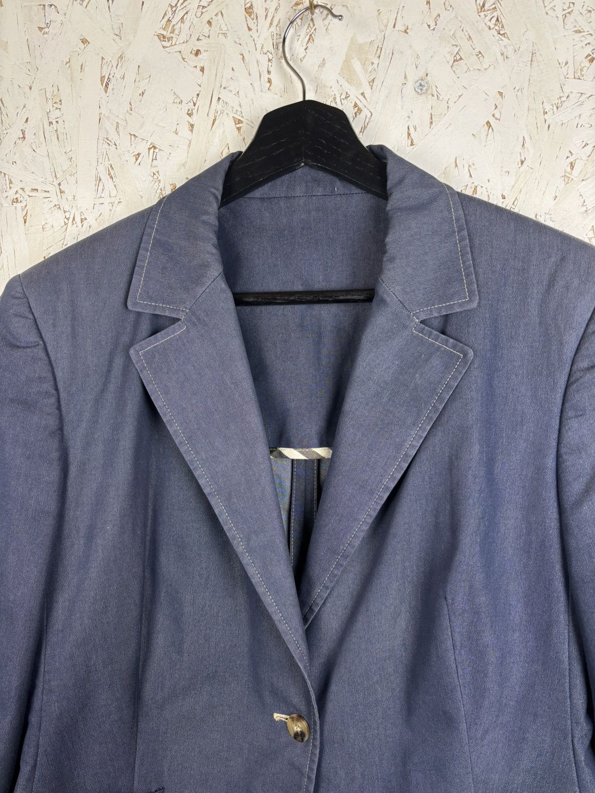 Burberry Burberry Blue Denim Style Blazer Jacket Size L / US 10 / IT 46 - 2 Thumbnail