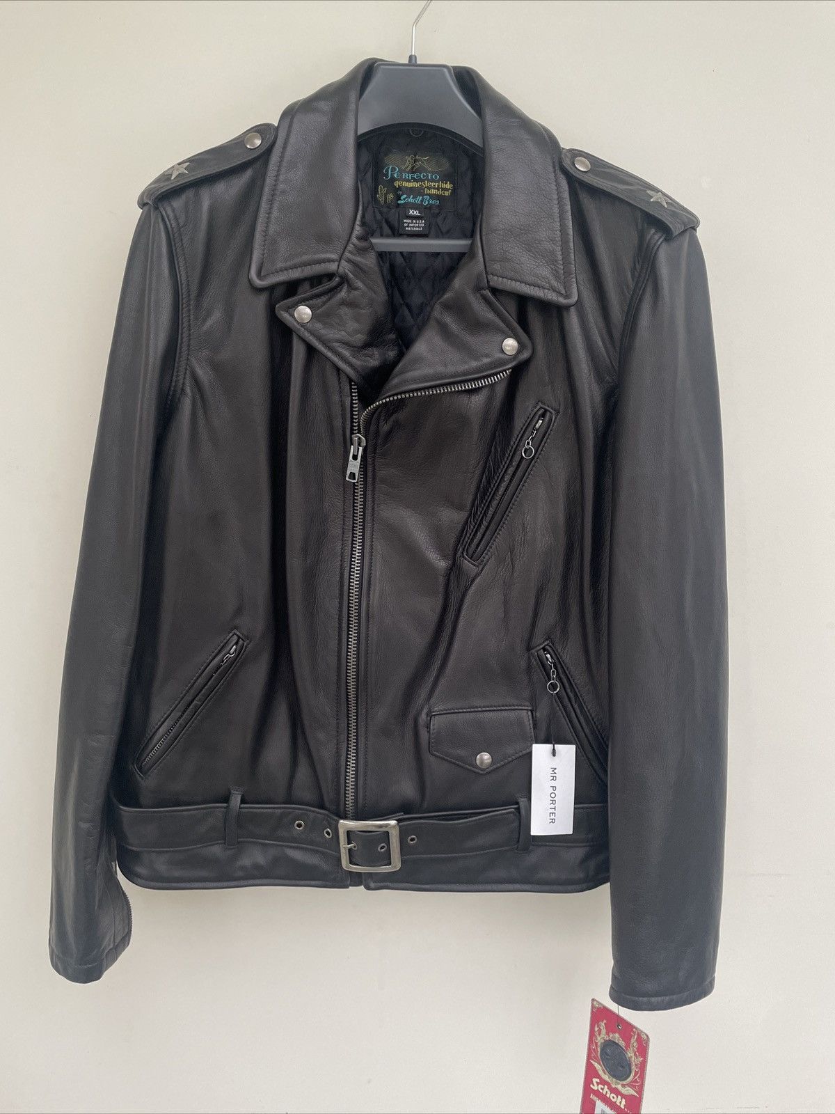 Japanese Brand × Leather Jacket × Schott Vintage Motorcycle