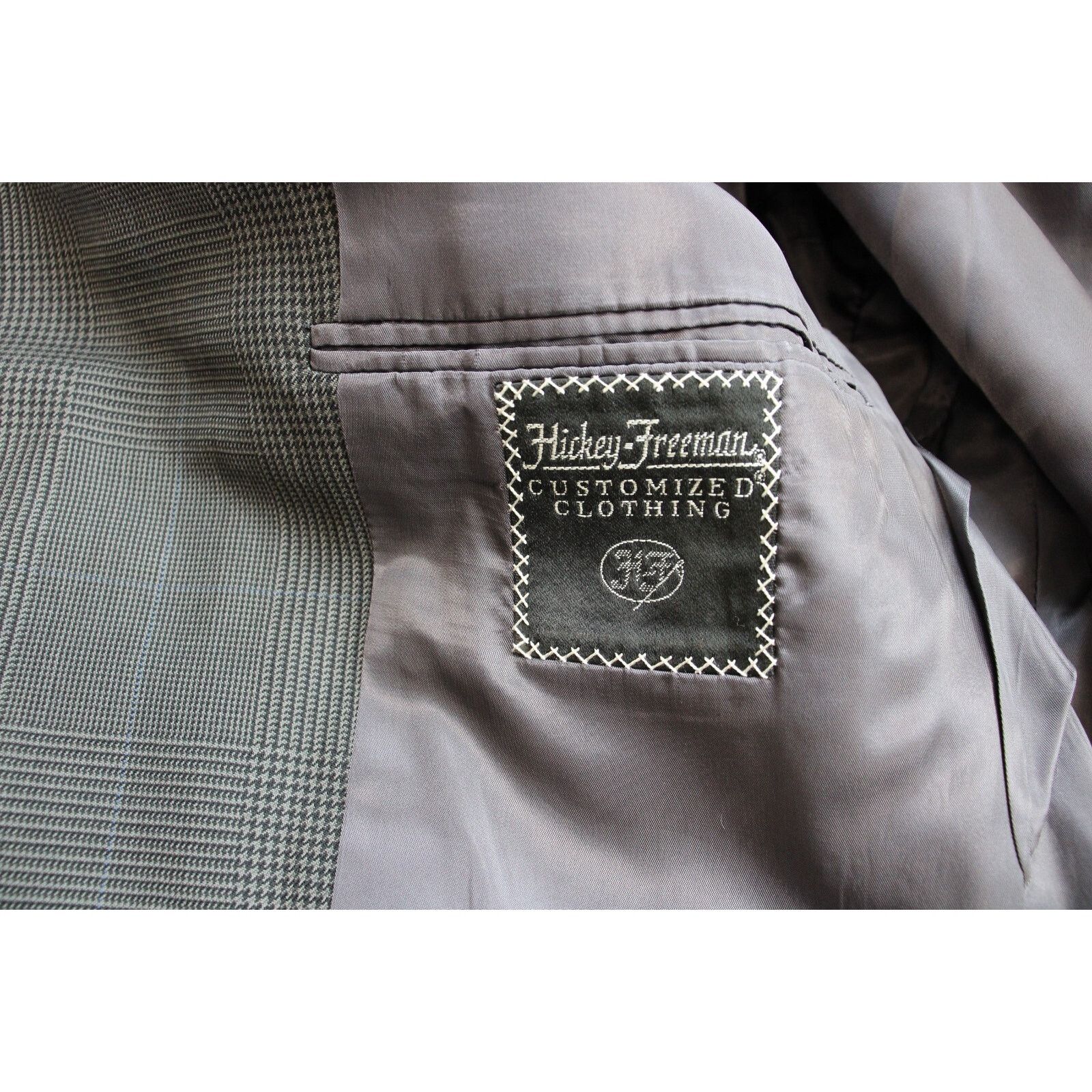 Hickey Freeman Hickey Freeman Blazer Men 40S Gray 100% Wool Size 40S - 3 Thumbnail