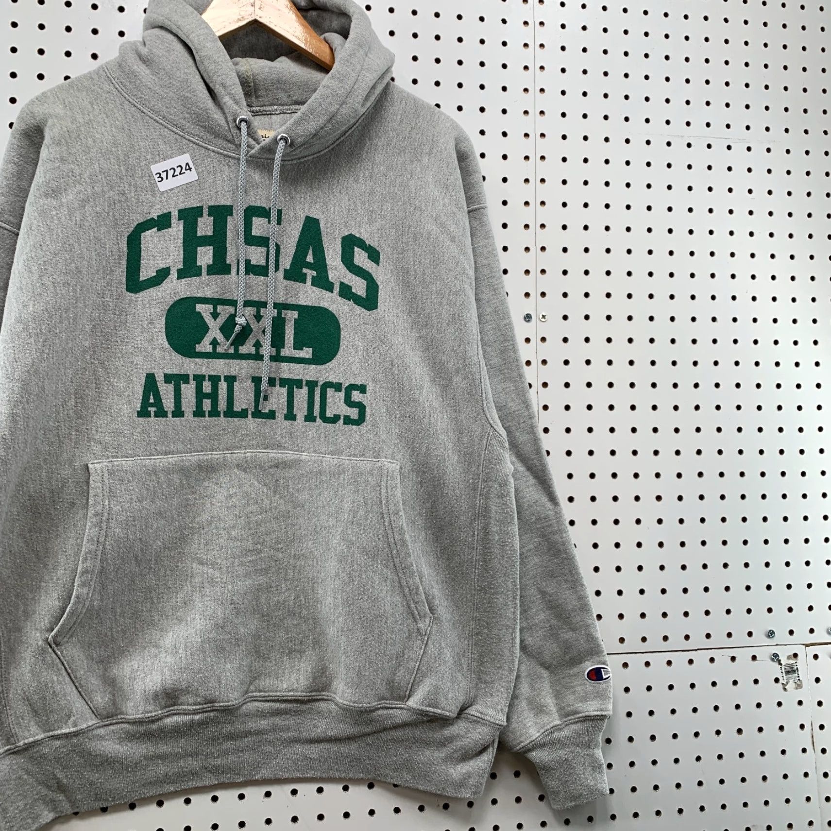 Champion VINTAGE CHSAS Hoodie Sweatshirt Men Large Reverse Weave Agriculture School Logo CHSAS Reverse Weave Champion 24x26 Gray Mens Size US L / EU 52-54 / 3 - 4 Thumbnail
