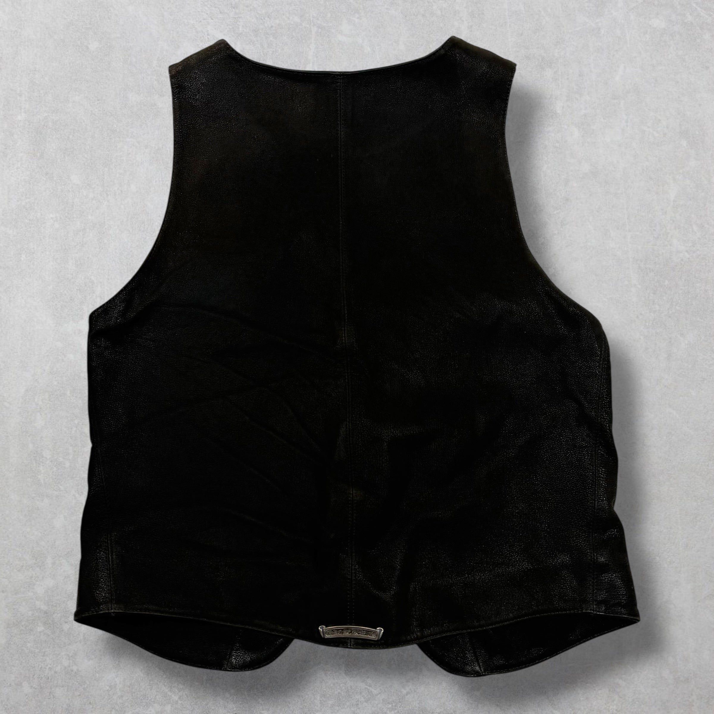 Chrome Hearts Vintage Chrome Hearts Classic Leather Vest L Size US L / EU 52-54 / 3 - 2 Thumbnail