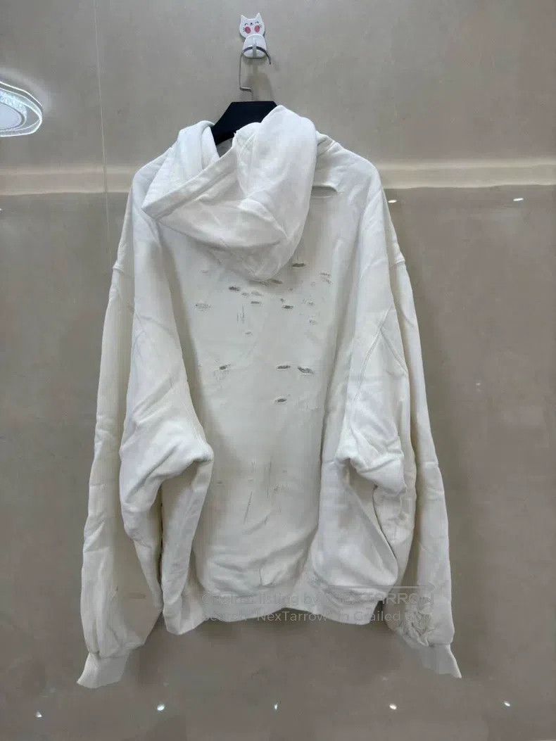Balenciaga Balenciaga Large hole letter hoodie Size US S / EU 44-46 / 1 - 3 Thumbnail
