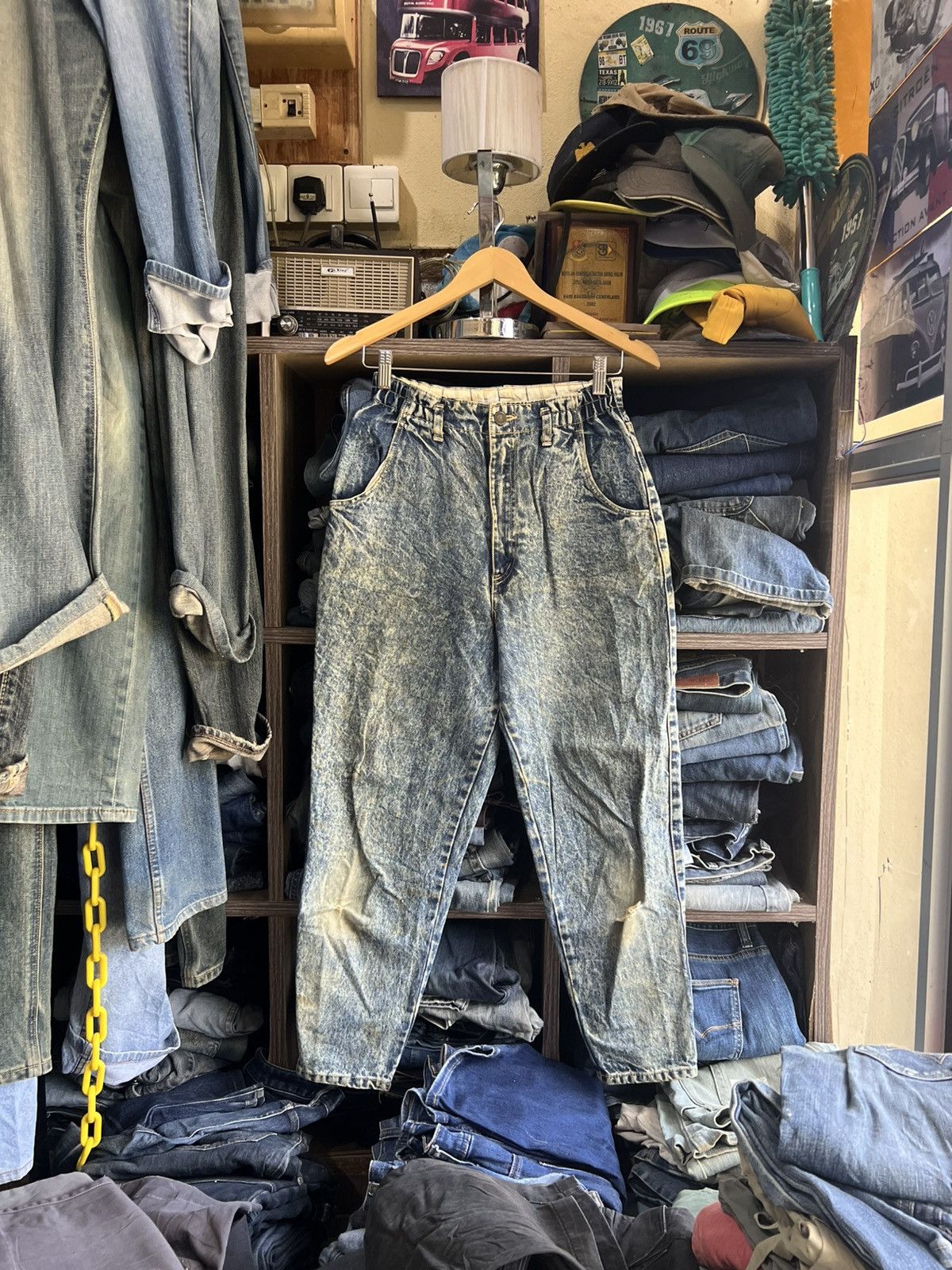 Japanese Brand 🔥Japanese Brand Acid Wash Distressed Denim Size US 27 - 1 Thumbnail