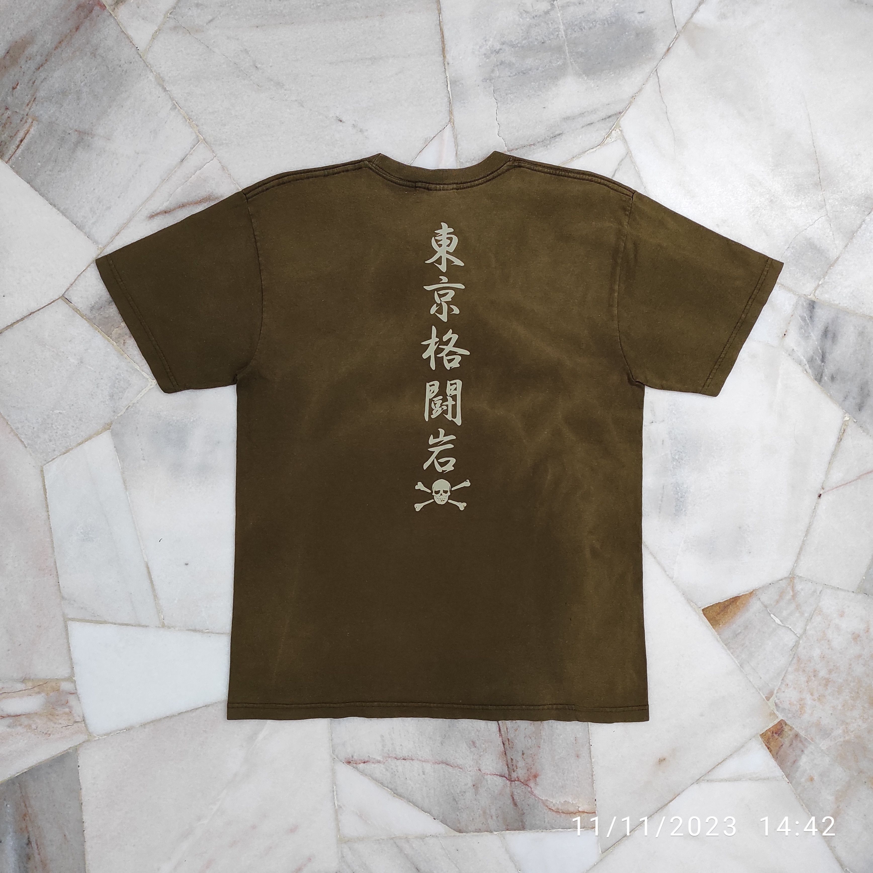 Japanese Brand Archive 90's TOKYO COMBAT ROCK Sun Faded Tee USA Size US M / EU 48-50 / 2 - 2 Thumbnail