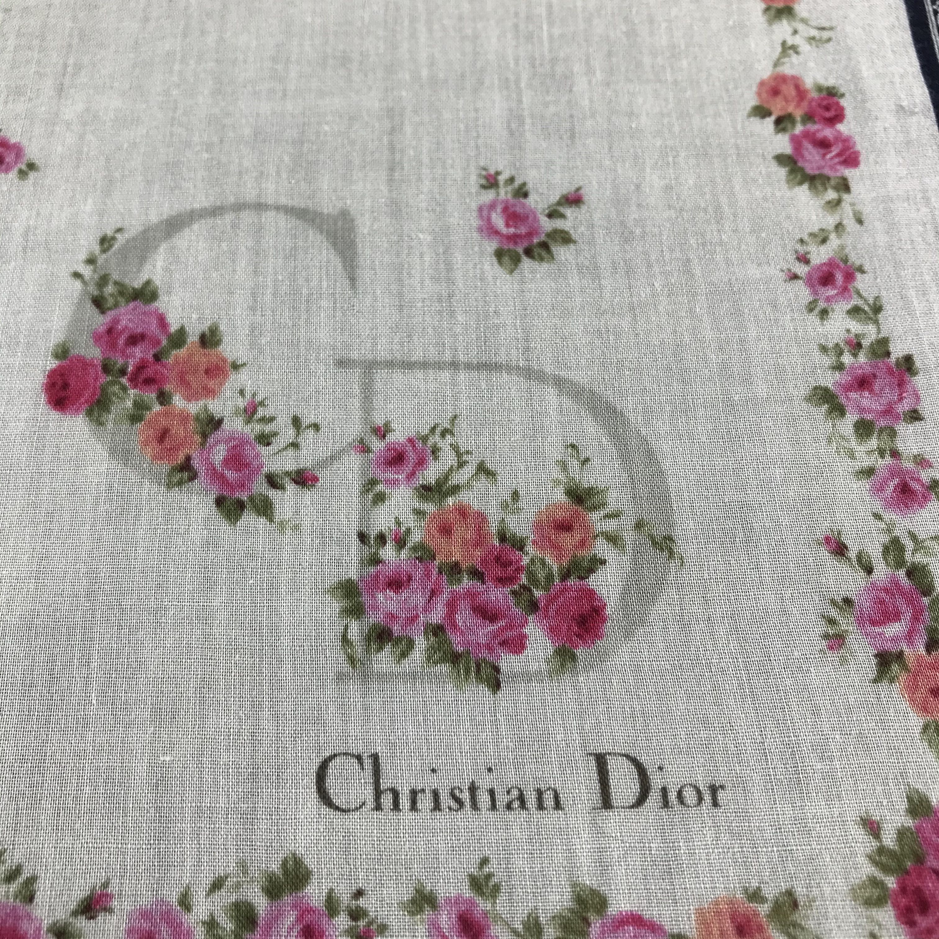Christian Dior Monsieur Christian Dior CD Handkerchief Neckerchief Bandana H119 Size ONE SIZE - 5 Thumbnail