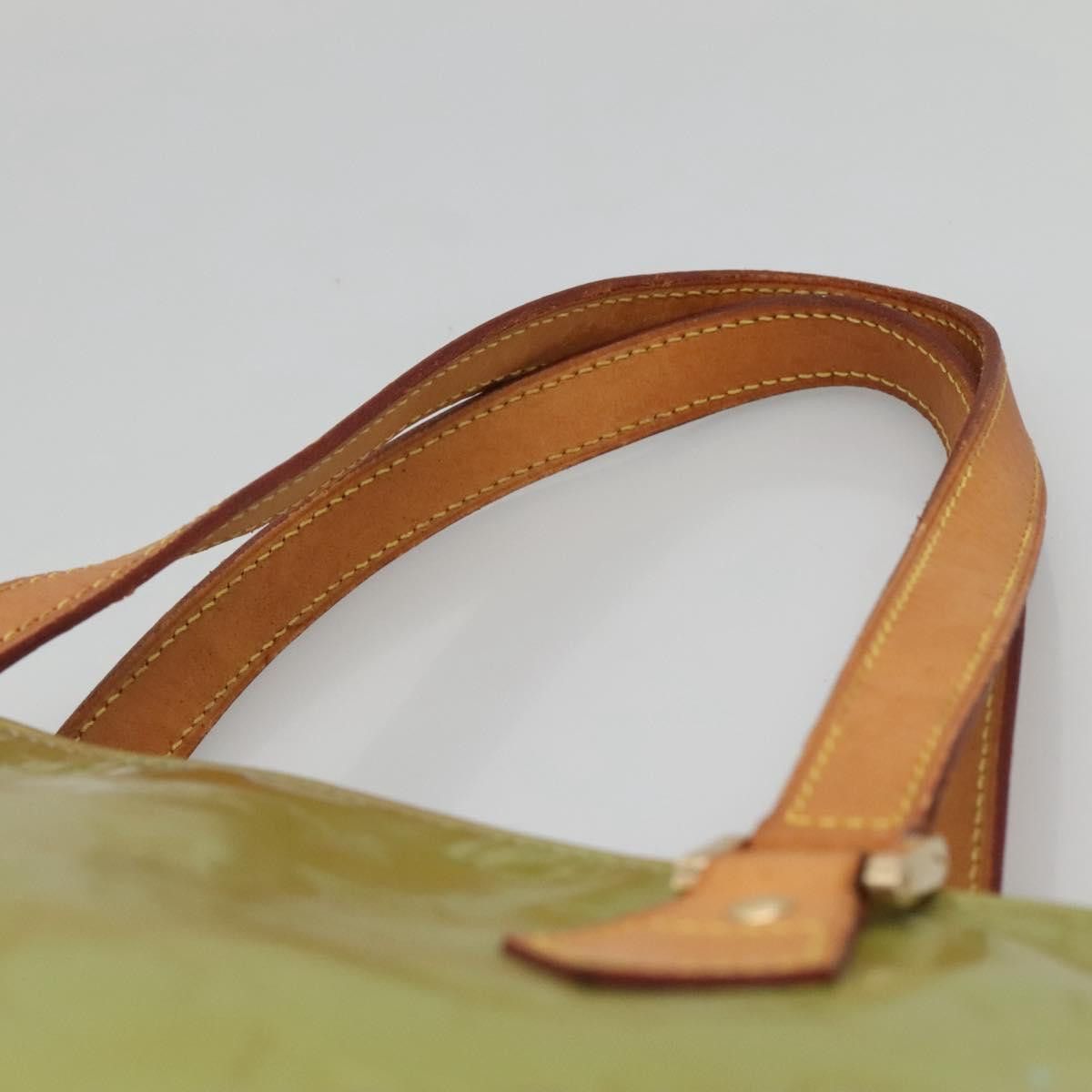 Louis Vuitton LOUIS VUITTON Monogram Vernis Houston Hand Bag Baby Blue Size ONE SIZE - 8 Thumbnail